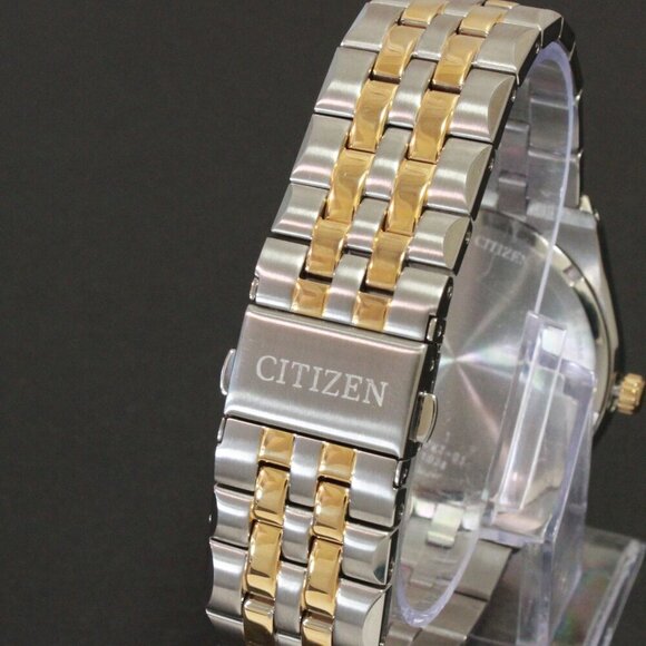 Citizen Men's Eco Drive Corso Integrated Bracelet Two Tone White Dial 40mm - Picture 10 of 11